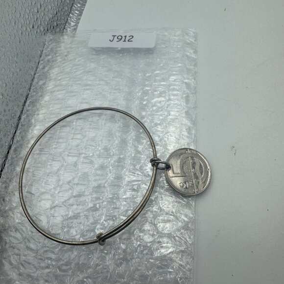 Czech 5 Koruna Coin Adjustable Bangle Bracelet Silver 2000 Jewelry Unique Gift - Picture 5 of 5